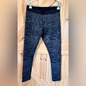 Zumba Fitness Black Glitter Patterned Leggings